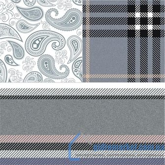 Cenefa Paisley Gris Плита напольная 45х45